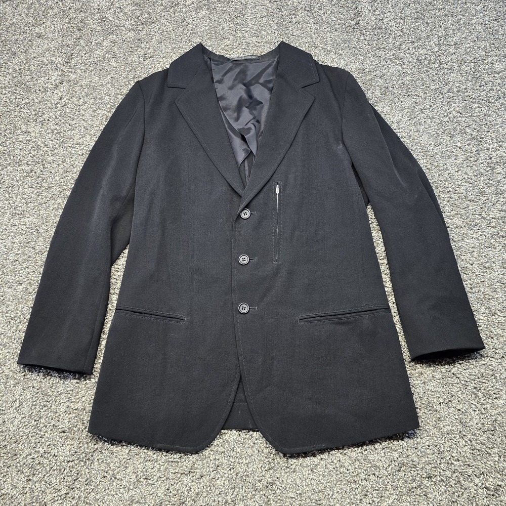 Yohji Yamamoto Y's Wool three-button black tailored blazer jacket Women Size 4